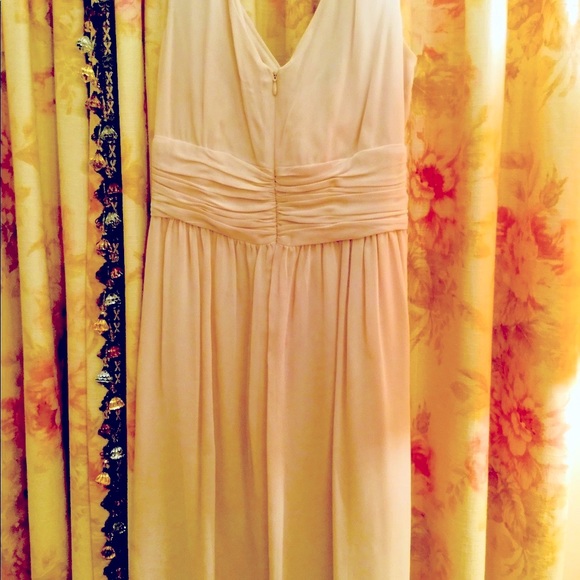 Evan Picone Ivory Grecian Chiffon Dress - Picture 4 of 7